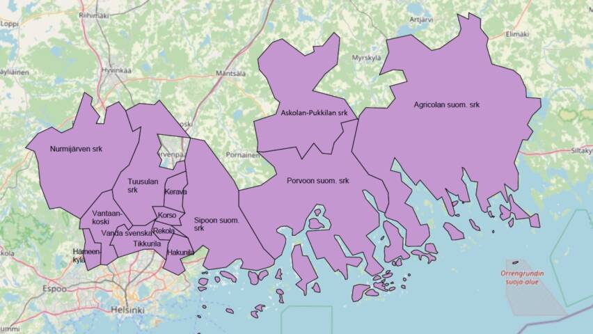 Aluekeskusrekisterin seurakunnat (1)
