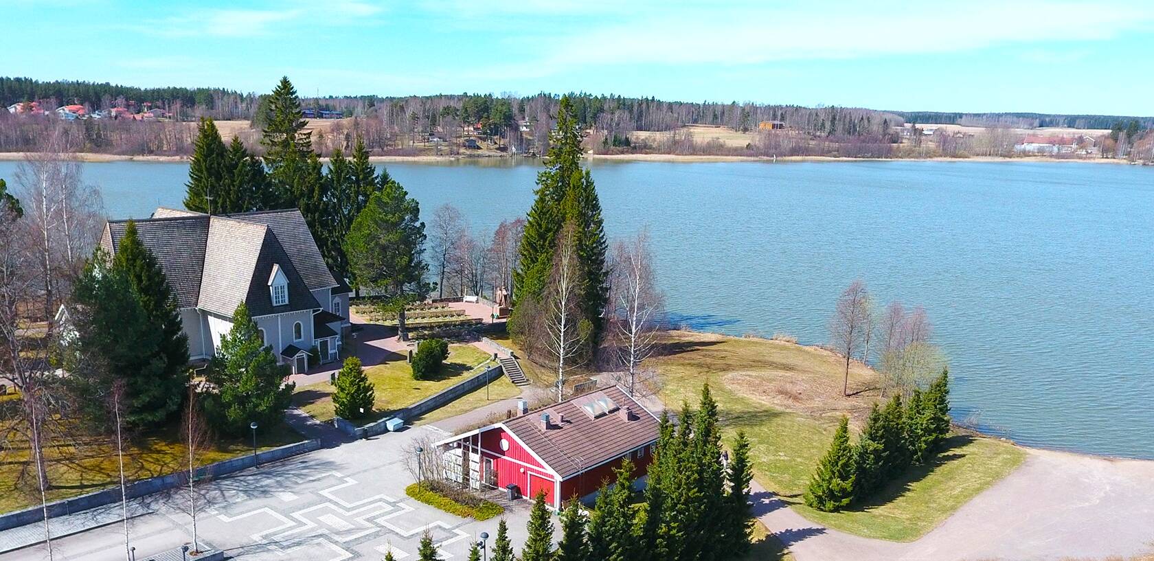 ilmakuva Tuusulan kirkosta